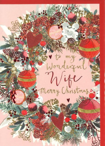 Picture of WONDERFUL WIFE CHRISTMAS CARD